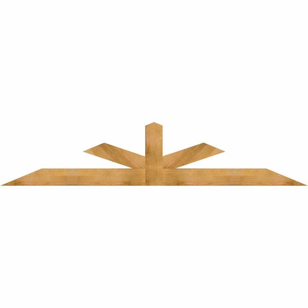 Ekena Millwork Saratoga Rough Sawn Timber Gable Bracket, Western Red Cedar, 108"W x 22"H x 4"D x 6"F, 5/12 Pitch GBW108X22X0406SAR00RWR - main